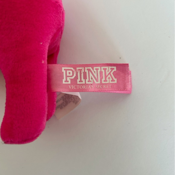 PINK VICTORIAS SECRET PLUSH VELVET PINK DOG NWT - Picture 9 of 14